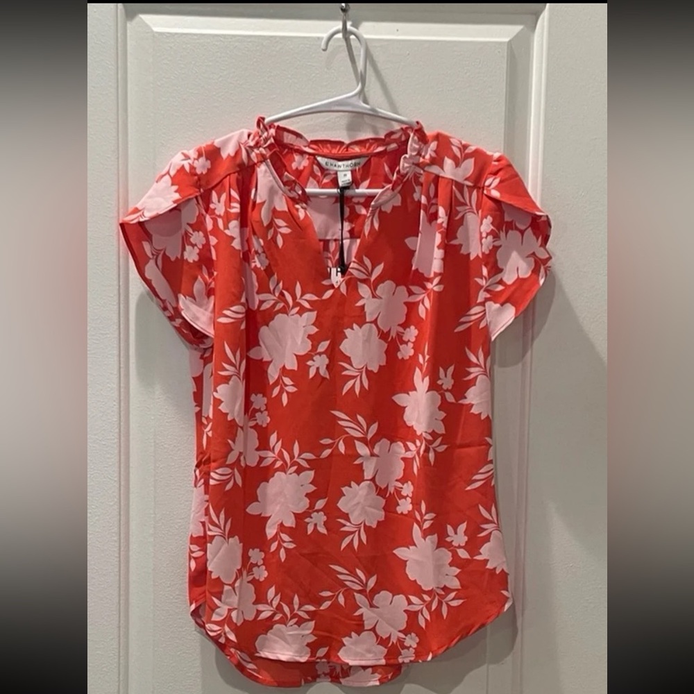 NEW…41Hawthorn Gorgeous Floral Print Blouse